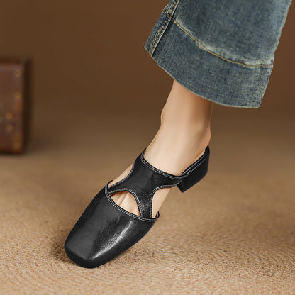 Dessa Genuine Leather Mules