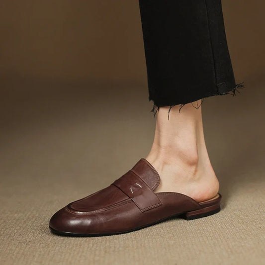 Aurora Genuine Leather Mules