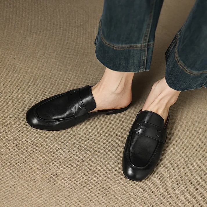 Aurora Genuine Leather Mules