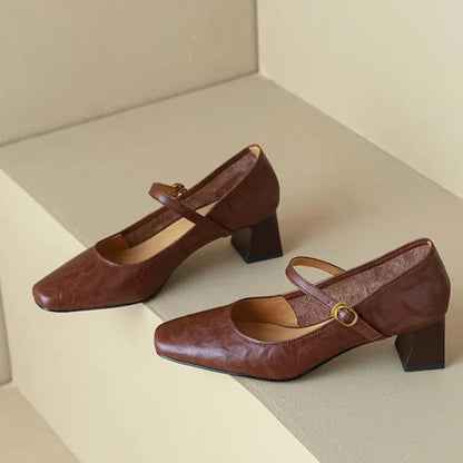 Bella Genuine Leather Heels