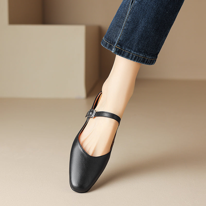Amini Genuine Leather Mules