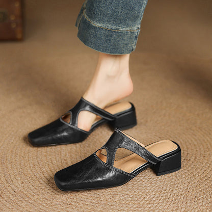 Dessa Genuine Leather Mules
