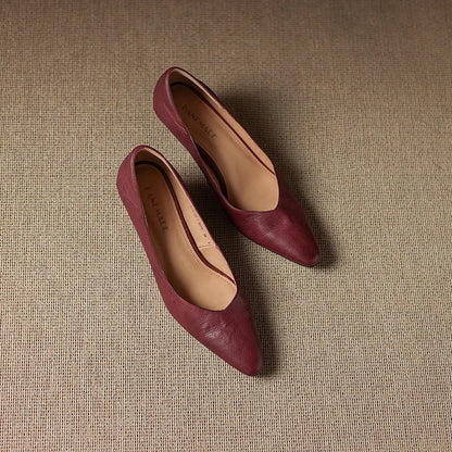 Grace Genuine Leather Heels