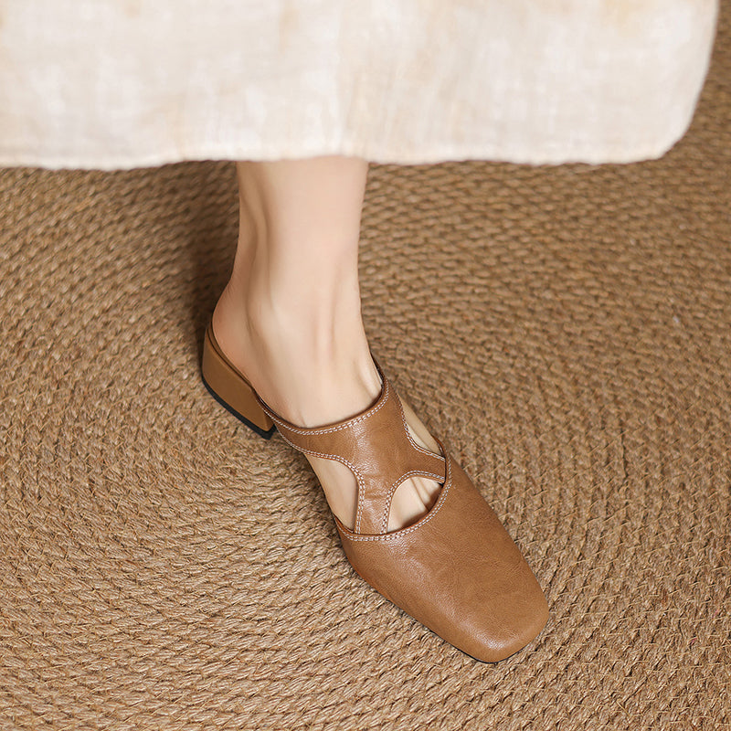 Dessa Genuine Leather Mules