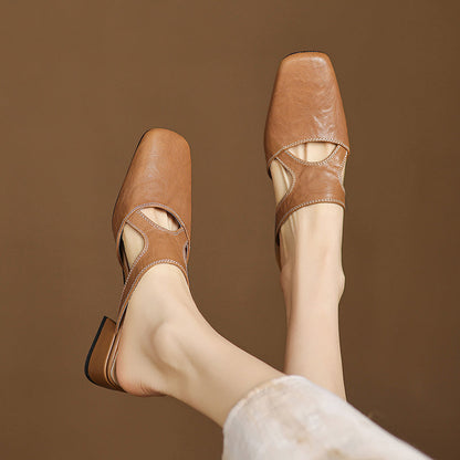Dessa Genuine Leather Mules
