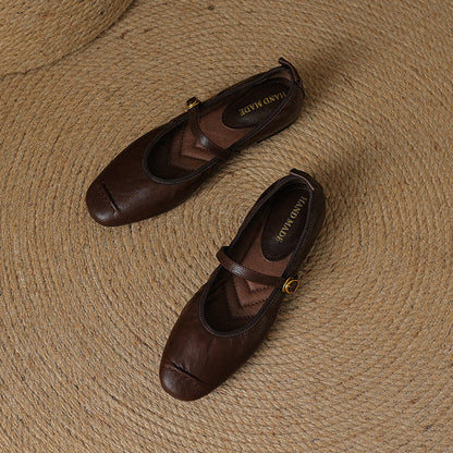 Wani Leather Flats