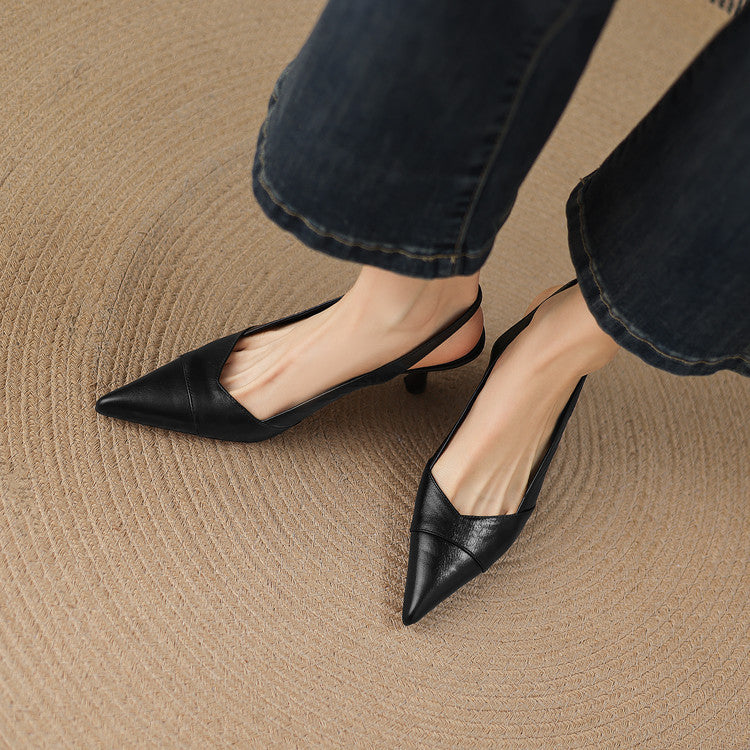 Myla Genuine Leather Heels