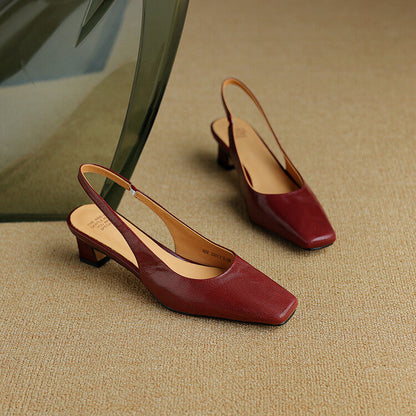 Ersa Genuine Leather Slingbacks