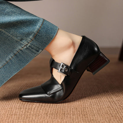 Veyra Genuine Leather Heels