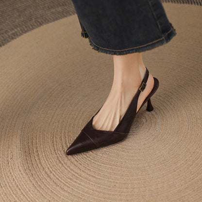 Myla Genuine Leather Heels