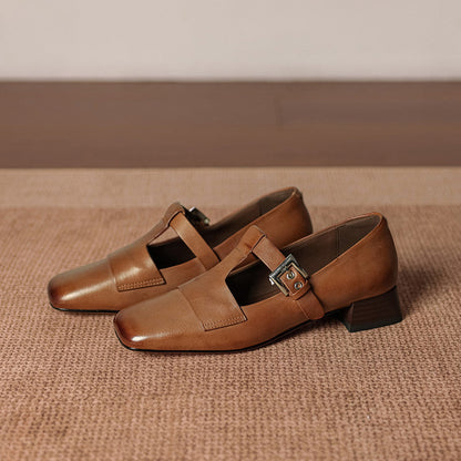 Veyra Genuine Leather Heels
