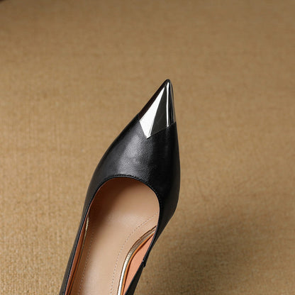 Valia Genuine Leather Heels