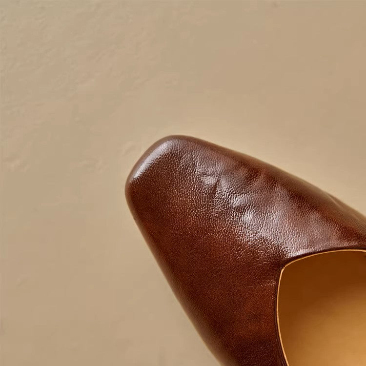 Felya Genuine Leather Heels