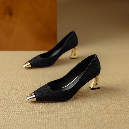 Alesia Genuine Leather Heels