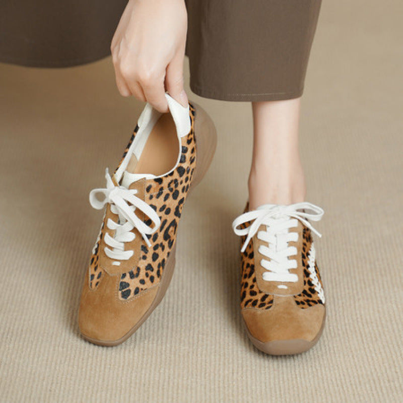 Lea Genuine Suede Sneakers