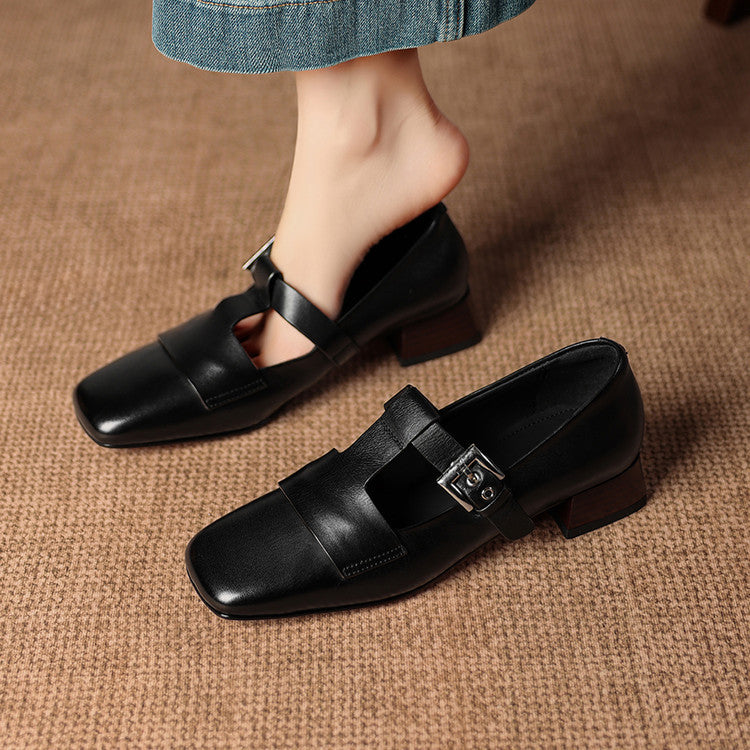 Veyra Genuine Leather Heels