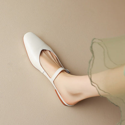 Amini Genuine Leather Mules