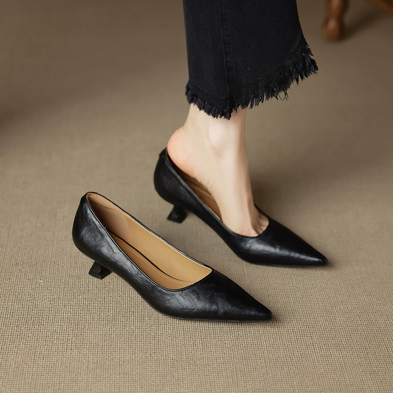 Selva Genuine Leather Heels