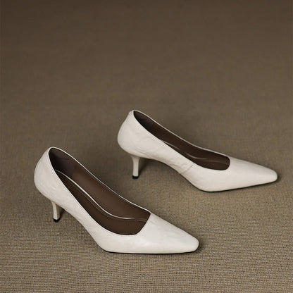 Zala Genuine Leather Heels