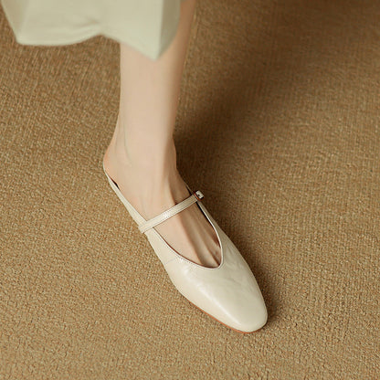 Elzor Genuine Leather Mules