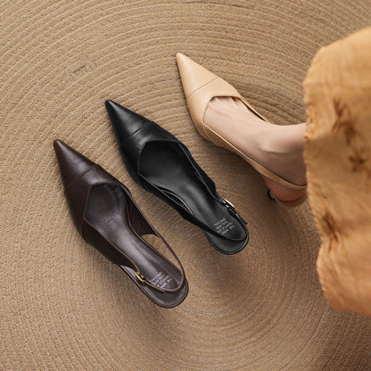 Myla Genuine Leather Heels