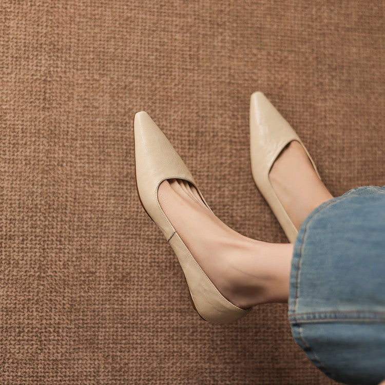 Brisa Genuine Leather Pumps