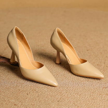 Naila Genuine Leather Heels