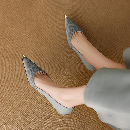 Clair Genuine Leather Heels