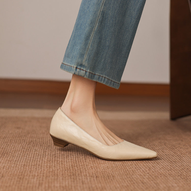 Brisa Genuine Leather Pumps