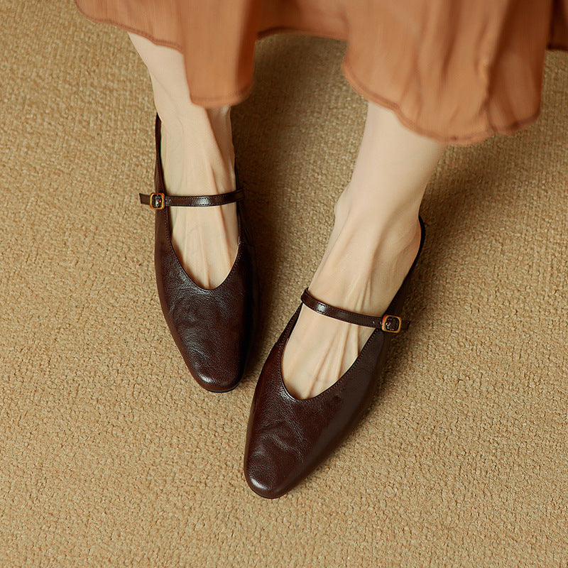 Elzor Genuine Leather Mules