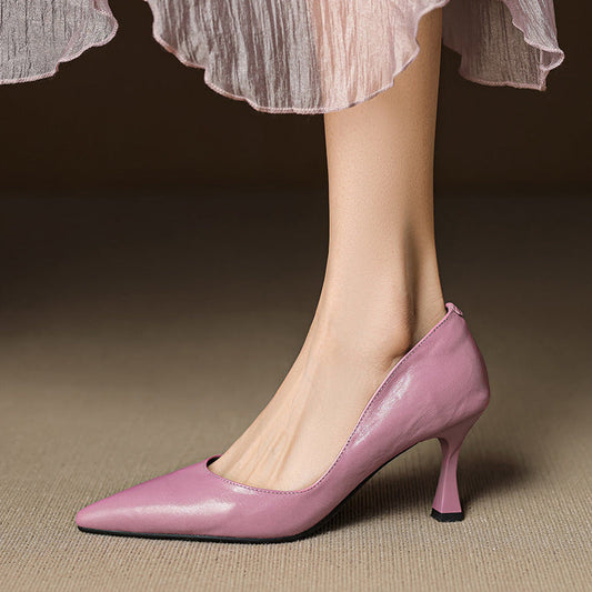 Gilda Genuine Leather Heels