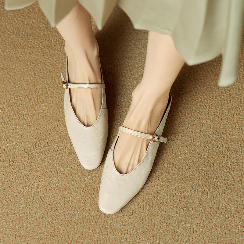 Elzor Genuine Leather Mules