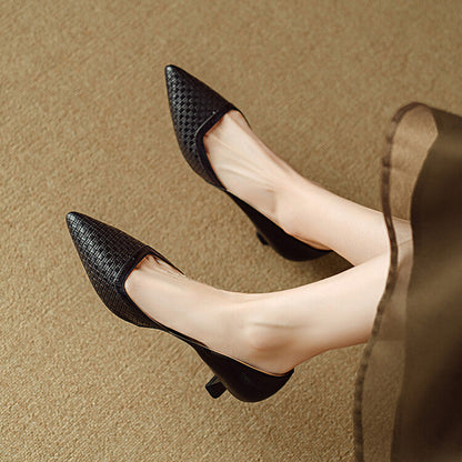 Kelra Genuine Leather Heels