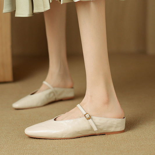 Elzor Genuine Leather Mules