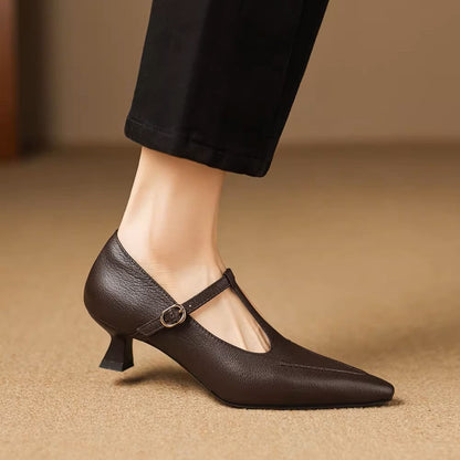 Tirea Genuine Leather Heels