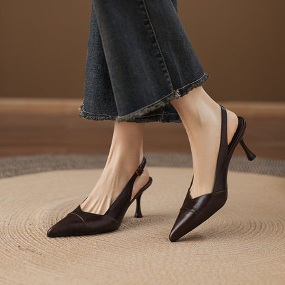 Myla Genuine Leather Heels