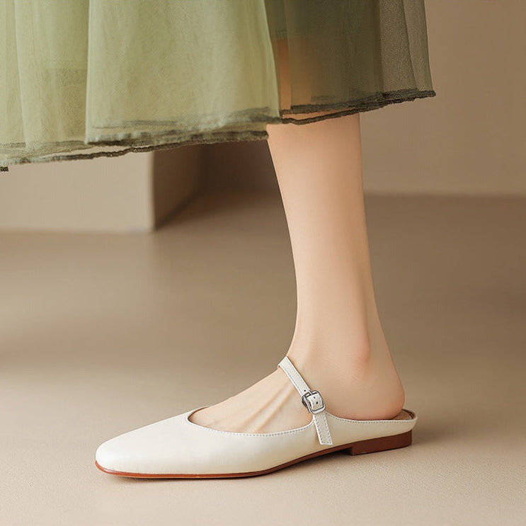 Amini Genuine Leather Mules