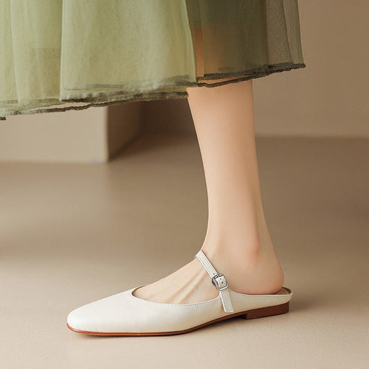 Amini Genuine Leather Mules