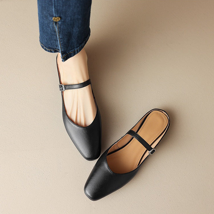 Amini Genuine Leather Mules