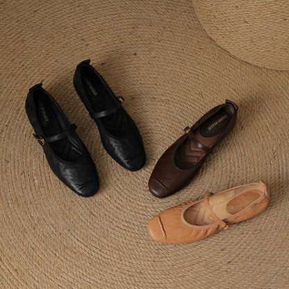Wani Leather Flats