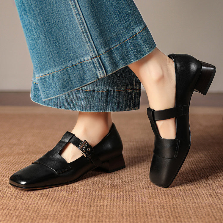 Veyra Genuine Leather Heels