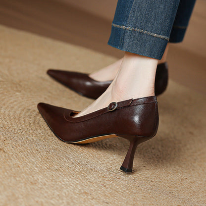 Moda Genuine Leather Heels