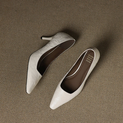 Zala Genuine Leather Heels