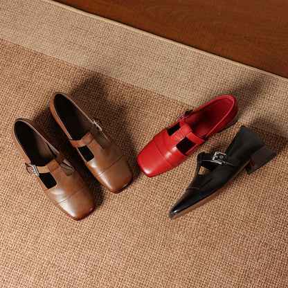 Veyra Genuine Leather Heels
