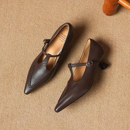 Tirea Genuine Leather Heels