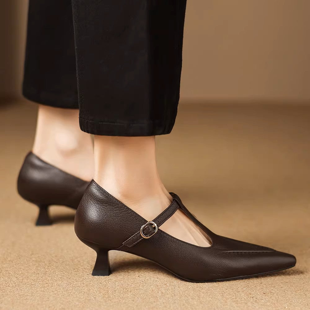 Tirea Genuine Leather Heels