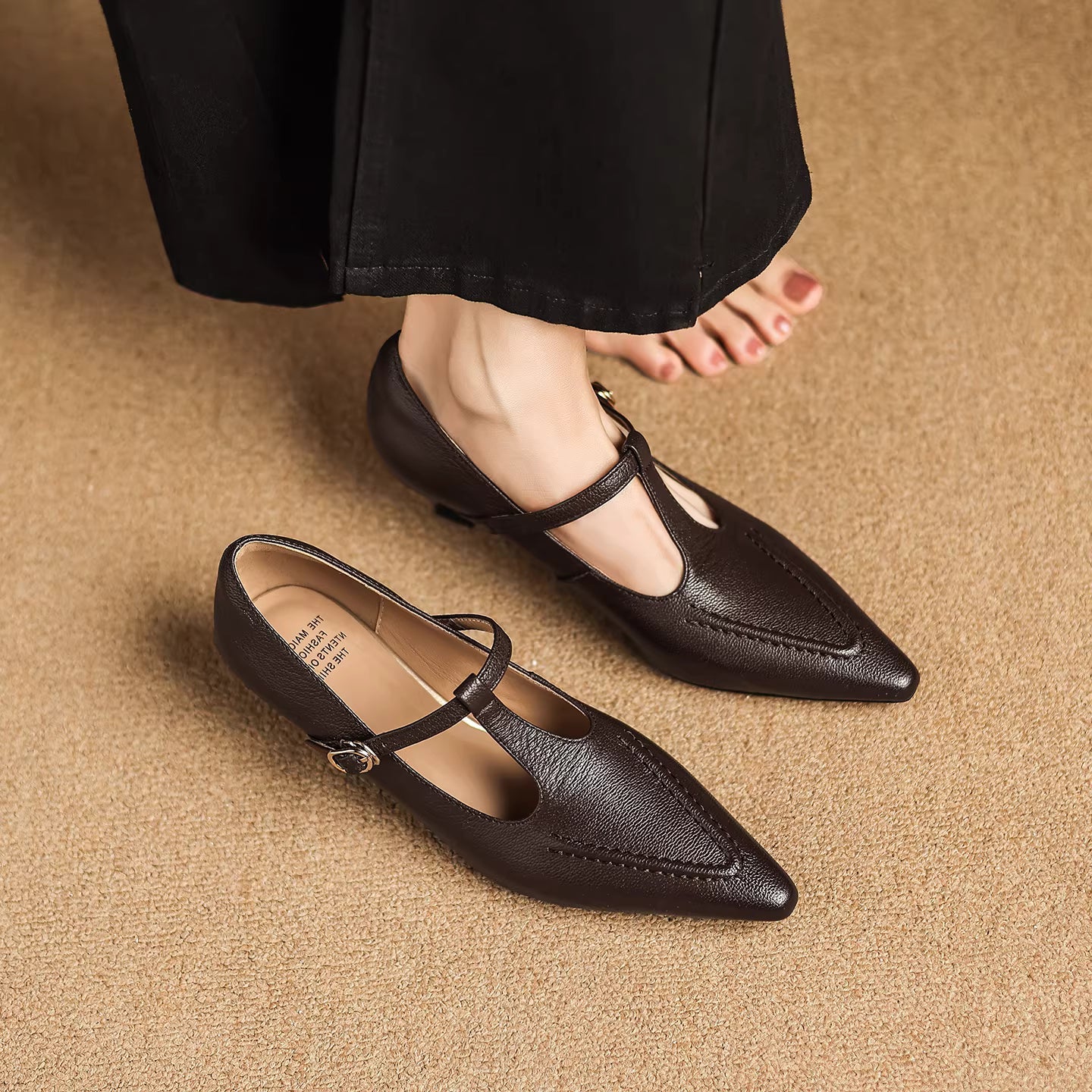 Tirea Genuine Leather Heels
