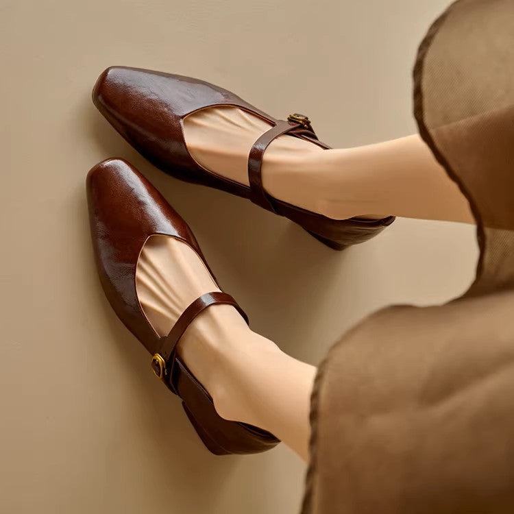 Felya Genuine Leather Heels