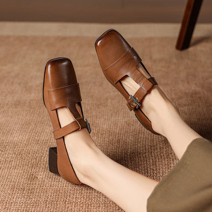 Veyra Genuine Leather Heels