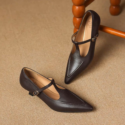 Tirea Genuine Leather Heels